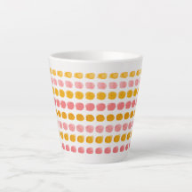 Taza para Latte de Pastel Multicolor – Vibrante y