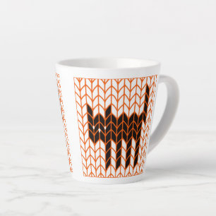 Taza De Café Latte Taza para Latte de punto GATO NEGRO
