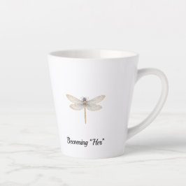 Taza De Café Latte Taza para Latte Dragonfly 
