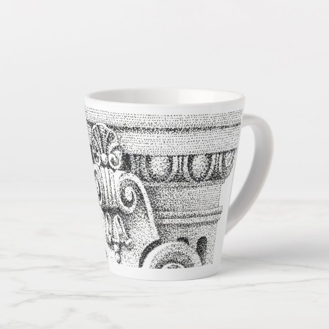Taza De Café Latte Taza para Latte EGG & DART (Ángulo derecho)