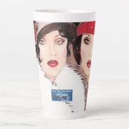 Taza De Café Latte Taza para Latte Grande (Rojo de Invierno 2) RFPMDe