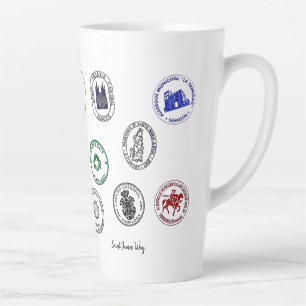 Taza De Café Latte Taza para Latte Saint James Way