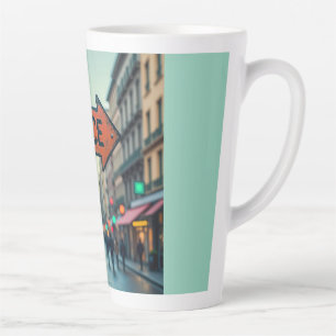 Taza De Café Latte Taza para Latte (Símbolo de Paz)