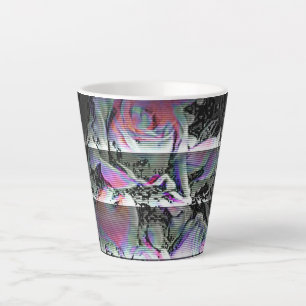 Taza De Café Latte Taza para Latte Techno Bouquet