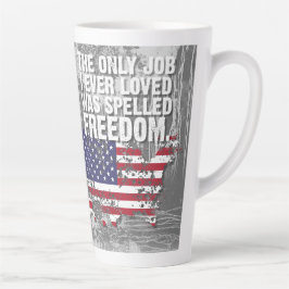 Taza De Café Latte Taza para Latte – Trabajo Libertad