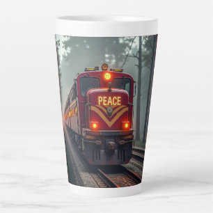 Taza De Café Latte Taza para Latte (Tren de la Paz)