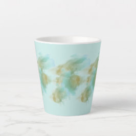 Taza De Café Latte Taza para Latte Verde Pastel – Diseño Minimalista 
