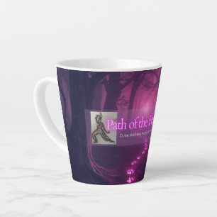 Taza De Café Latte Taza Pequeña de Latte del Camino del Pie Plano
