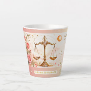 Taza De Café Latte Taza pequeña Libra Roses Art Nouveau Latte