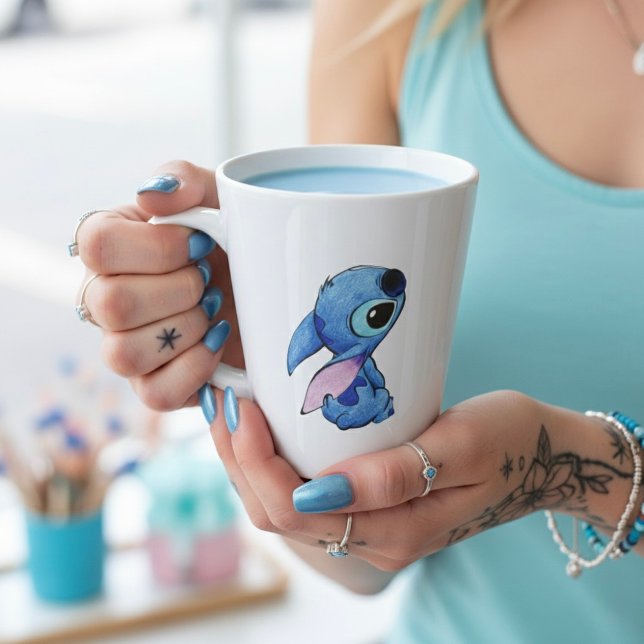 Taza De Café Latte Taza Stitch Latte (Subido por el creador)