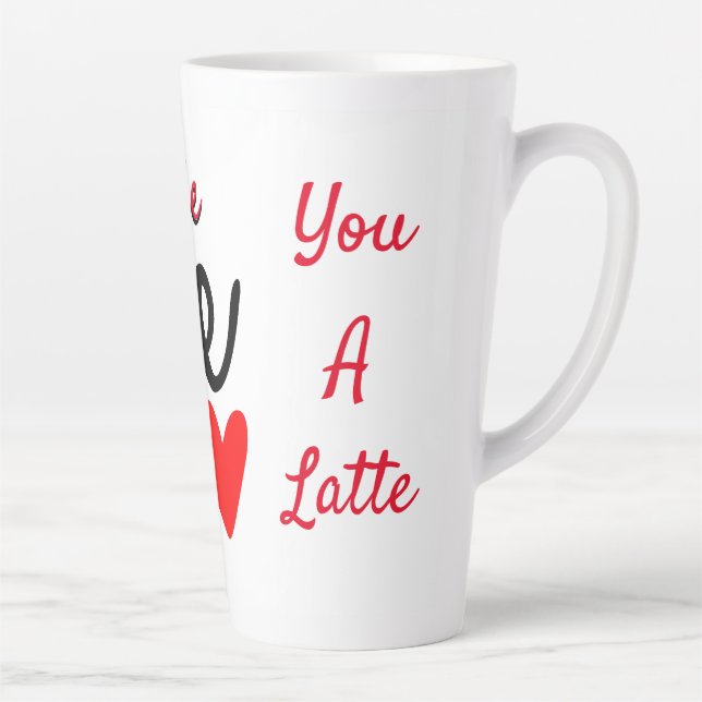 Taza De Café Latte Te Amas A Latte (Derecha)