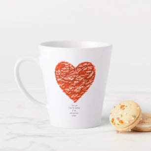 Taza De Café Latte Te amo desde el fondo de mi sistema cardiovascular