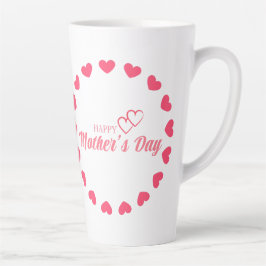 Taza De Café Latte Te amo, mamá feliz día de la madre
