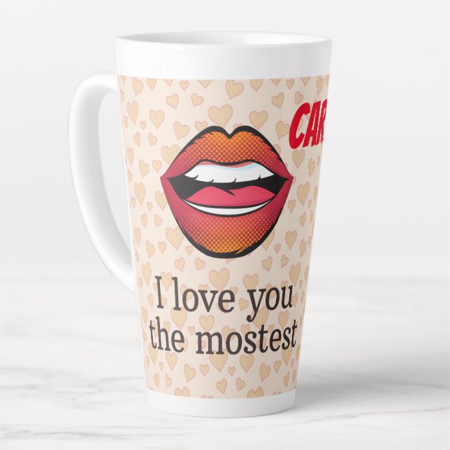 Taza De Café Latte Te amo más (Ángulo izquierdo)