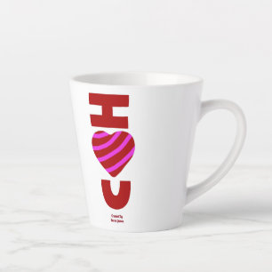 Taza De Café Latte Te Amo Pequeño Latte Mug