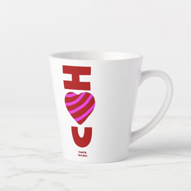 Taza De Café Latte Te Amo Pequeño Latte Mug (Derecha)