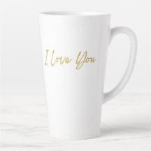 Te Amo Tall Latte Mug