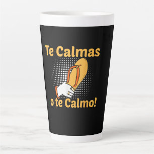Taza De Café Latte Te Calmas O Te Calmo Madre Española Mexicana Diver