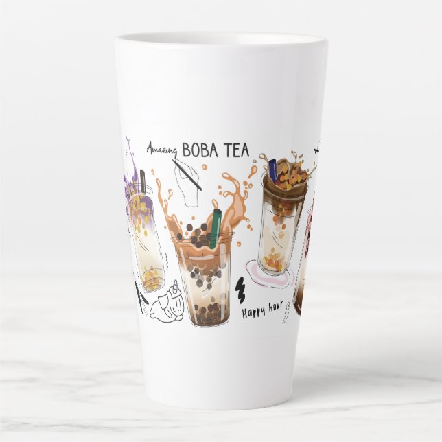 Taza De Café Latte Té de Boba asombroso (Anverso)