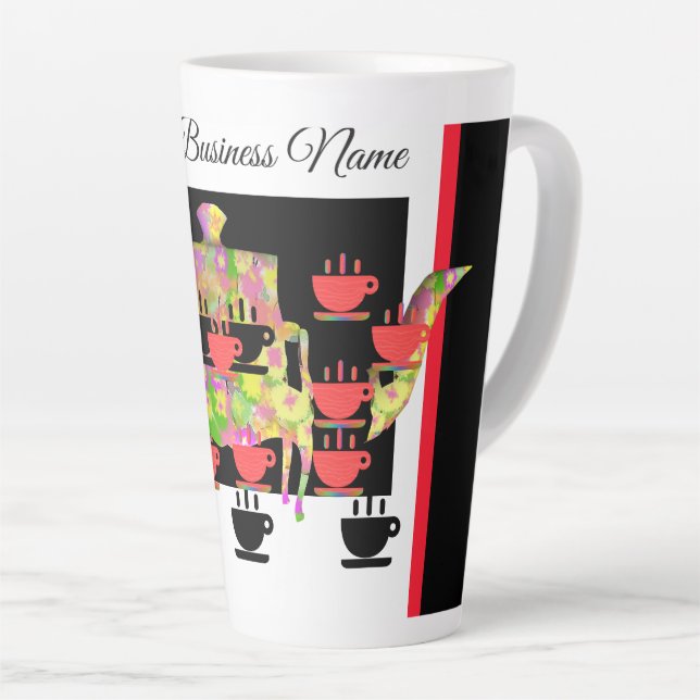 Taza De Café Latte Té de la Tarde (Ángulo derecho)