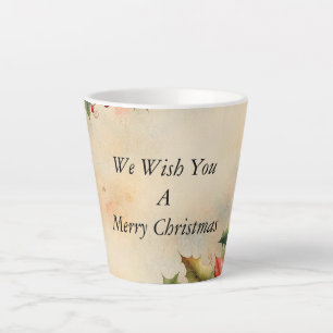 Taza De Café Latte Te deseamos una feliz Navidad