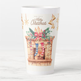 Taza De Café Latte Te deseamos una Feliz Navidad