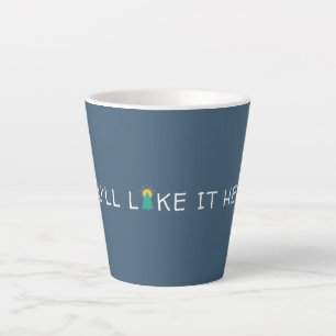 Taza De Café Latte Te Gustará Aquí Cita