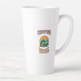 Taza De Café Latte Té temático de camping