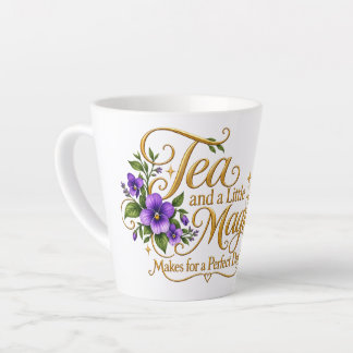 Taza De Café Latte Té y un poco de magia Fiesta del té de la bruja