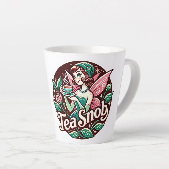 Taza De Café Latte Tea Snob Fairy (Ángulo derecho)