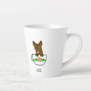 Taza De Café Latte Teacup Chihuahua Pequeña Mug Latte