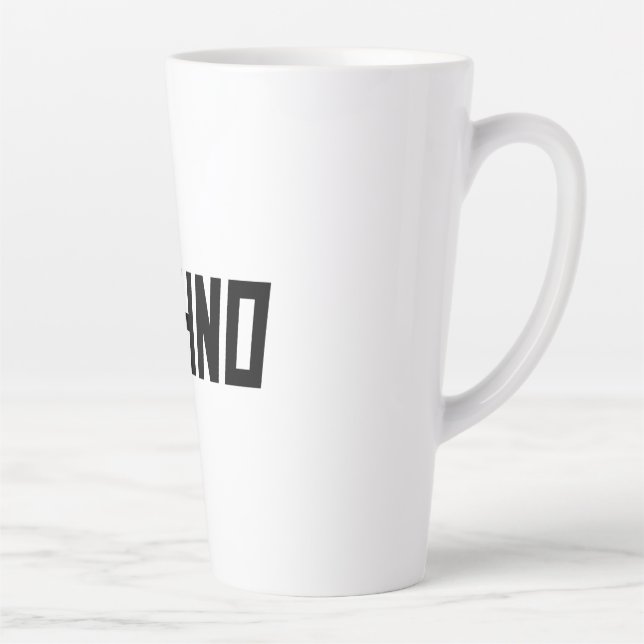 Taza De Café Latte TECHNO Music (Derecha)