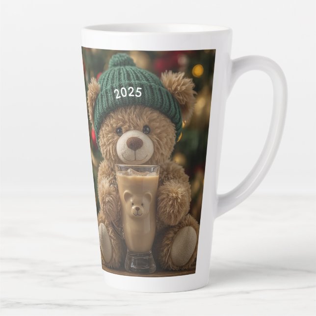 Taza De Café Latte Teddy Bear Coffee 2025 Christmas (Derecha)