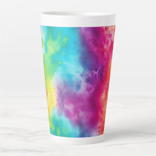 Taza De Café Latte Tejido de neón ácido