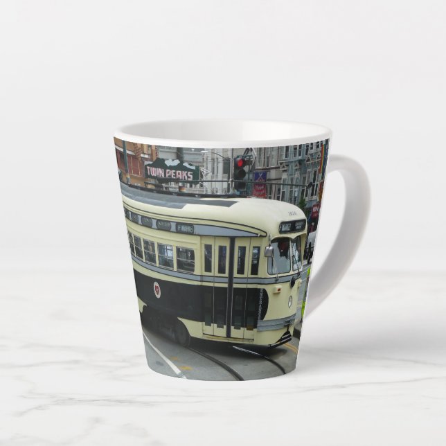 Taza De Café Latte Teleférico de San Francisco (Ángulo derecho)