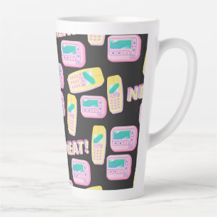 Taza De Café Latte Teléfonos celulares tecnológicos de estilo de los 