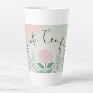 Taza De Café Latte Tema de confianza de cultivo
