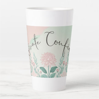 Taza De Café Latte Tema de confianza de cultivo