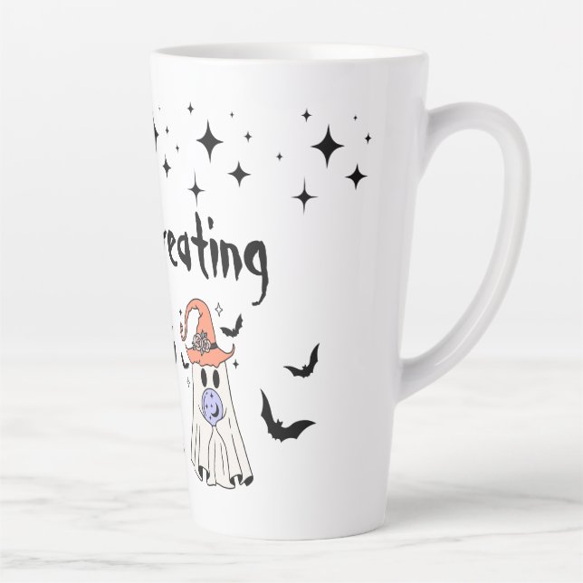 Taza De Café Latte Tema de Halloween (Derecha)