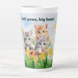 Taza De Café Latte Tema de Kitten Latte Mug