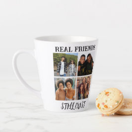Taza De Café Latte Temp fotográfico personalizado "Los verdaderos ami
