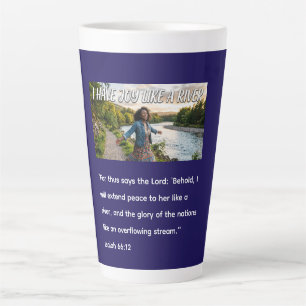 Taza De Café Latte Tengo alegría como un río