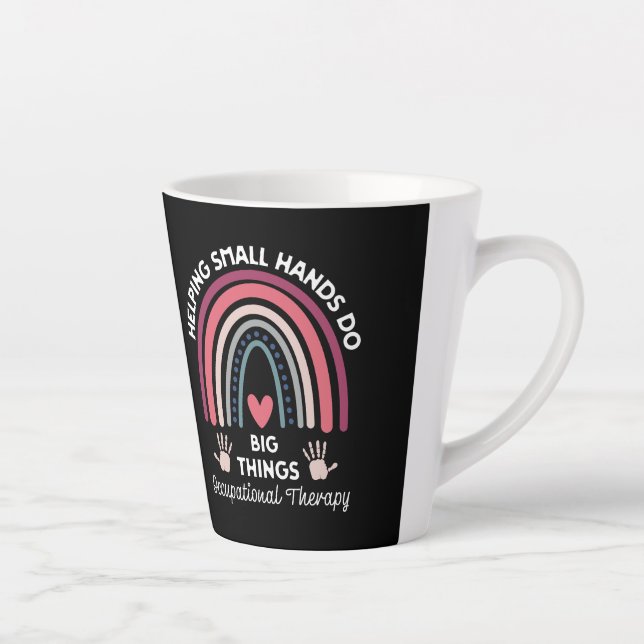 Taza De Café Latte Terapeuta Ocupacional (Derecha)