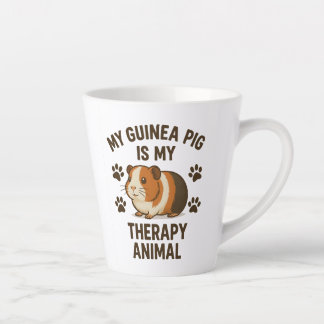 Taza De Café Latte Terapia de cerdo de Guinea Latte Mug