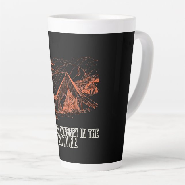 Taza De Café Latte Terapia natural en la Naturaleza (Ángulo derecho)