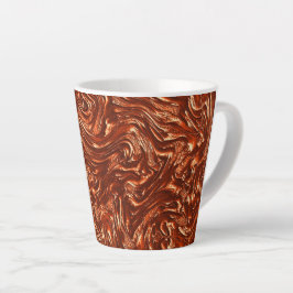 Taza De Café Latte Terracota marrón texturizada