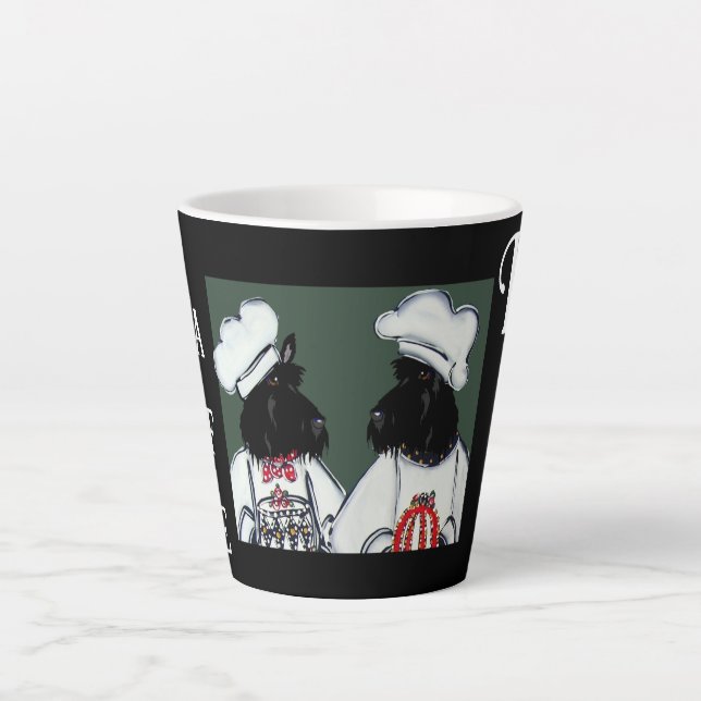 TAZA DE CAFÉ LATTE TERRIER ESCOCÉS (Anverso)
