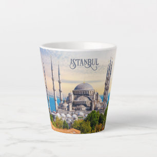 Taza De Café Latte Texto personalizado Estambul