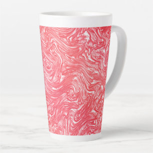 Taza De Café Latte Textura de color "crema de fresa perezosa"