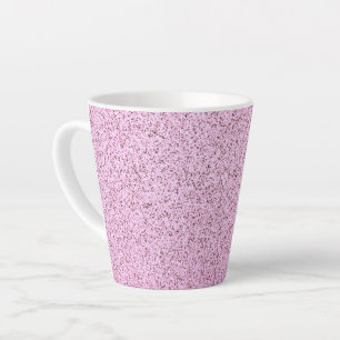 Taza De Café Latte Textura de hormigón rosa pastel